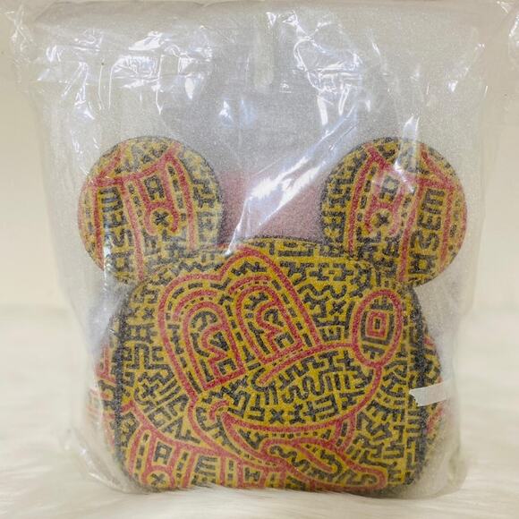 New Coach Disney Mickey Mouse Kisslock Bag/ Leather/Black-Yellow-Orang4 - Picture 9 of 12